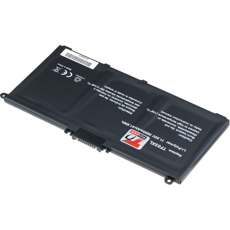 Batérie T6 Power HP Pavilion 14-CD000, 15-CC000, 15-CD000 séria, 3600mAh, 41Wh, 3cell, Li-pol