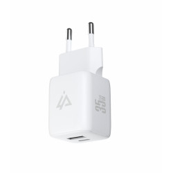 ER - GaN SIEŤOVÁ NABÍJAČKA 35W (USB-C + USB-A) BIELA