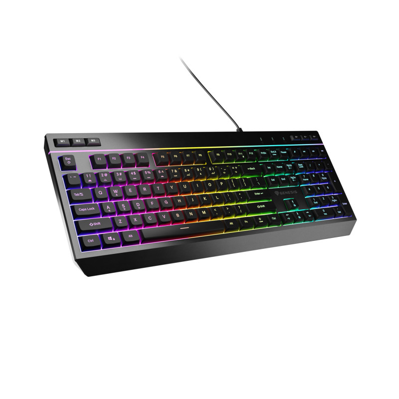 Herná klávesnica Genesis RHOD 530/RGB/Drôtové USB-A/US/Čierna