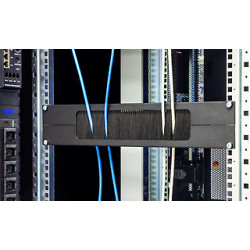 TRITON - 19'' priechodný panel 2U rozdelený horizont. 350x55mm