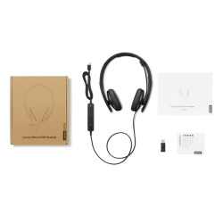 Lenovo Wired VoIP/ANC/USB/Čierna
