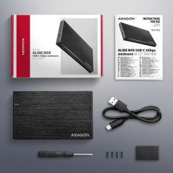 AXAGON EE25-XA6C, USB-C 5Gbps - SATA 6G, 2.5'' kovový ALINE box