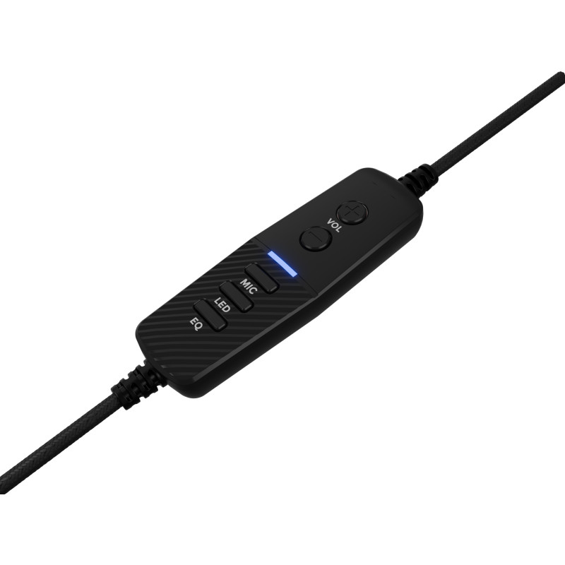Herné slúchadlá s mikrofónom Genesis NEON 764/7.1/USB/Drôt/Stand/Čierna