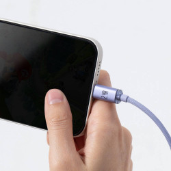 NONAME - Baseus CAJY000005 Crystal Shine Series Dátový Kabel USB - Lightning 20W 1,2m Purple