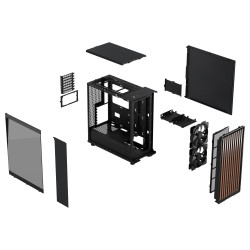 Fractal Design North Charcoal Black TG Dark/Midi Tower/Transpar./Black