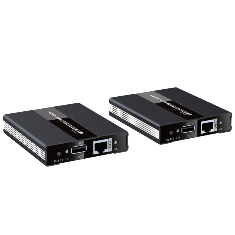 PremiumCord HDMI KVM extender s USB na 60m cez jeden kábel Cat5/6, bez zpoždenia