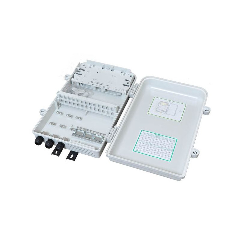 OEM - Optický FTTH spojovací box pre 24 pigtailov vr.