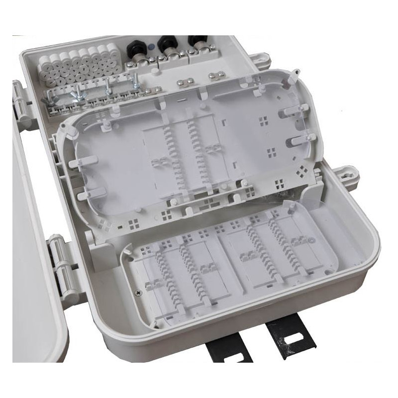 OEM - Optický FTTH spojovací box pre 24 pigtailov vr.
