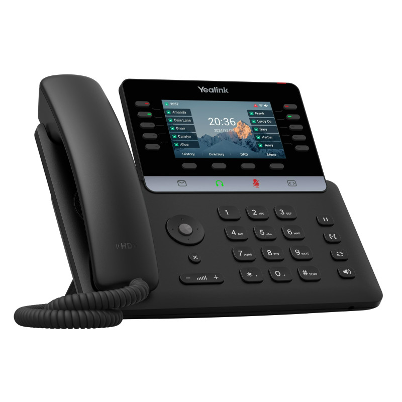 Yealink SIP-T74W SIP telefón, PoE, 4,3'', 16 SIP účtov, BT, Wi-Fi