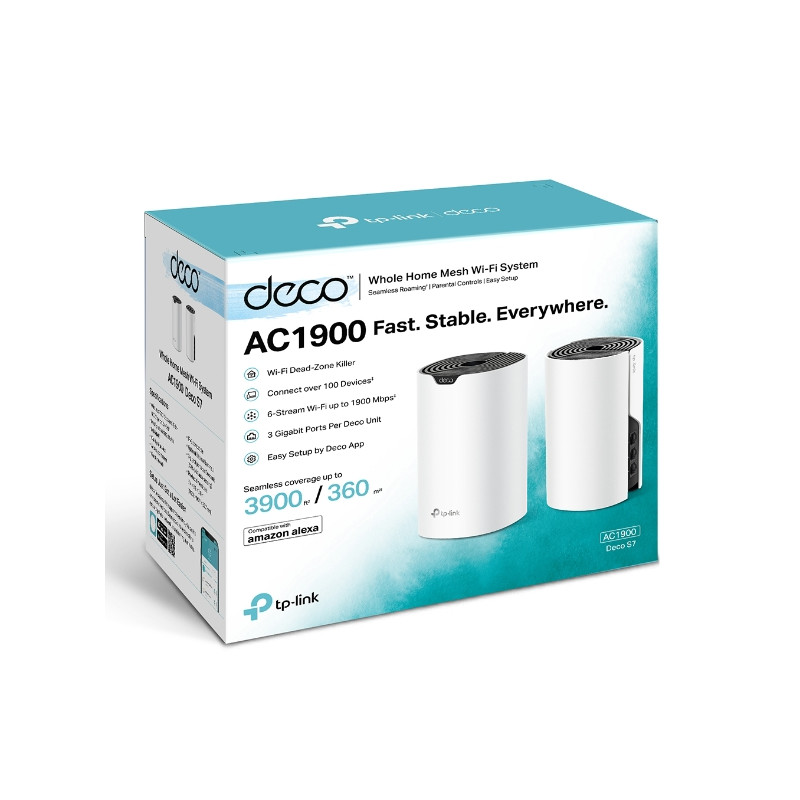 TP-Link AC1900 Whole-Home WiFi System Deco S7(2-pack)