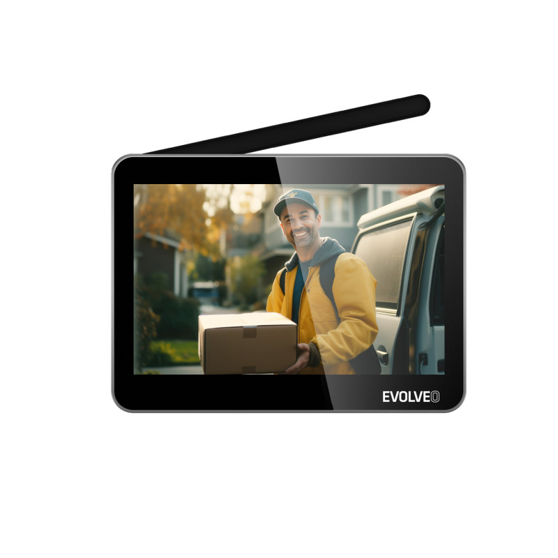 EVOLVEO DoorPhone W7, Sada domáceho bezdrôtového videotelefónu s WiFi čierny monitor