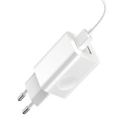 NONAME - Baseus rýchlonabíjačka do siete 1xUSB Quick Charge 3.0 24W biela