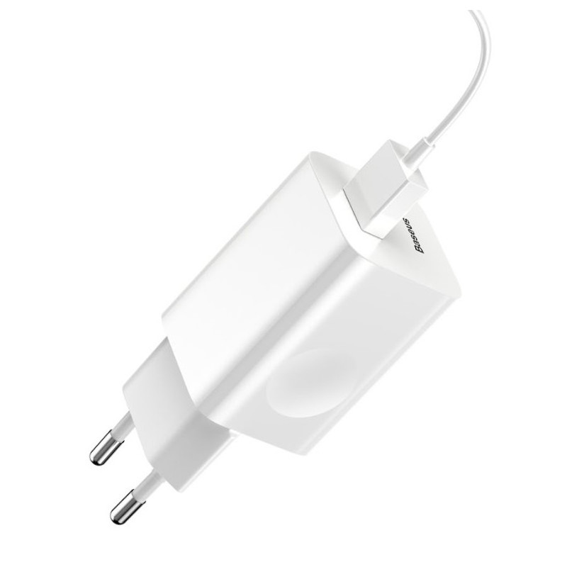 NONAME - Baseus rýchlonabíjačka do siete 1xUSB Quick Charge 3.0 24W biela