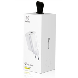 NONAME - Baseus rýchlonabíjačka do siete 1xUSB Quick Charge 3.0 24W biela
