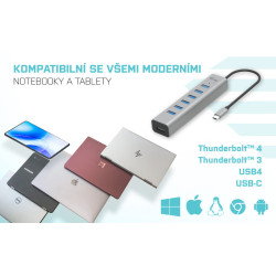 i-tec USB-C Charging Metal HUB 7 Port