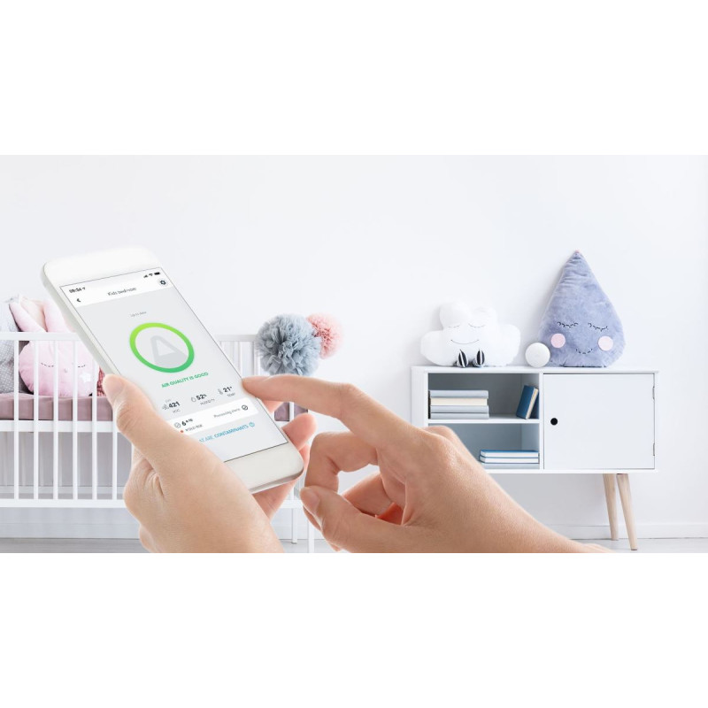 NONAME - AirThings Wave mini - senzor kvality ovzdušia, vlhkosti, teploty a vzdušných chemikálií