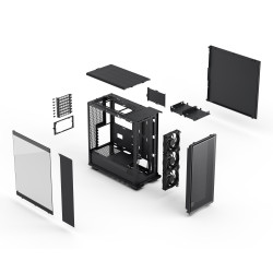 FRACTAL DESIGN - Fractal Epoch/Midi Tower/Transpar./Čierna