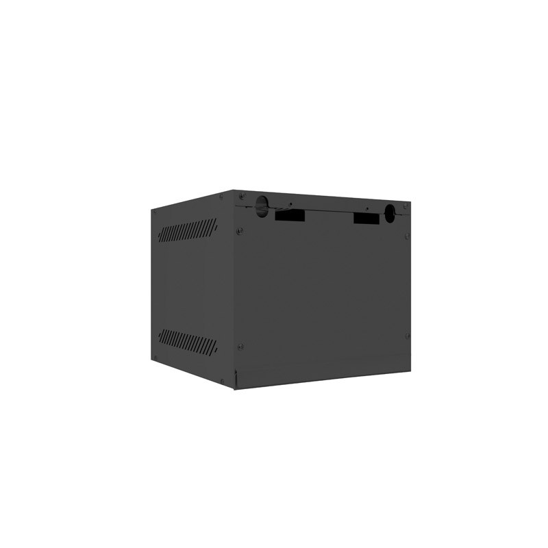 LANBERG RACKOVÁ SKRIŇA 10'' NÁSTENNÁ 4U/280X310 (FLAT PACK) S PRESKLENÝMI DVERMI ČIERNA