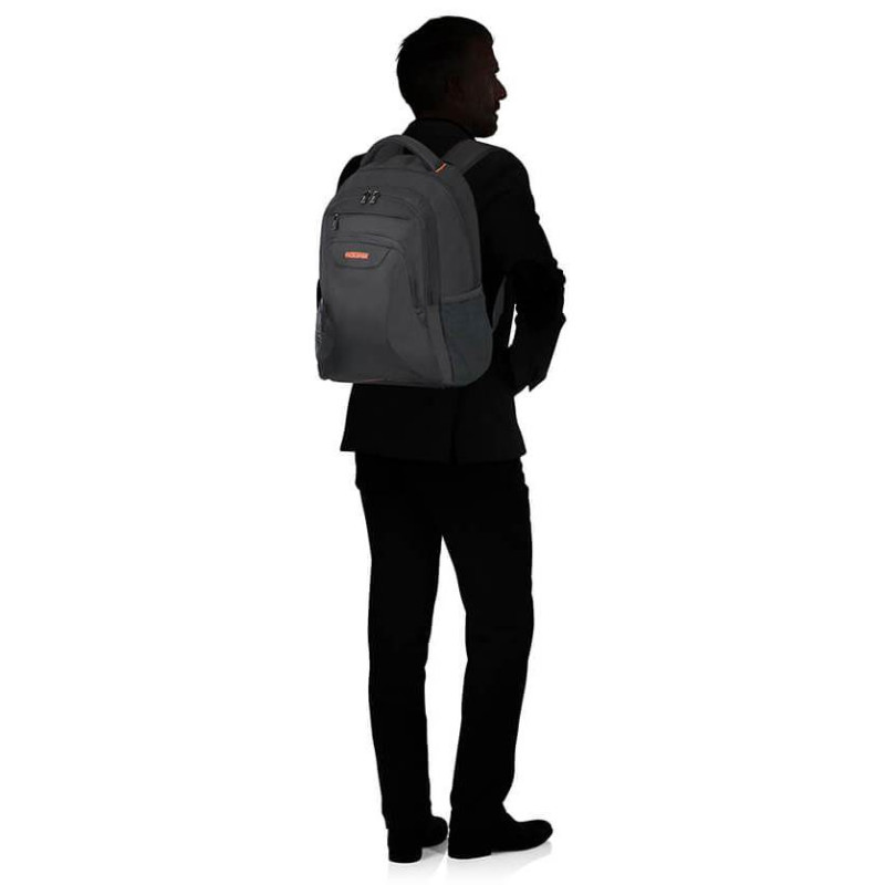 American Tourister AT WORK LAPTOP BACKPACK 17.3'' Black/Orange