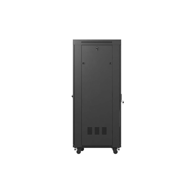 LANBERG 19'' VOĽNE STOJÚCA RACKOVÁ SKRIŇA 37U/600X800 (FLAT PACK) S PRESKLENÝMI DVERAMI LCD ČIERNA
