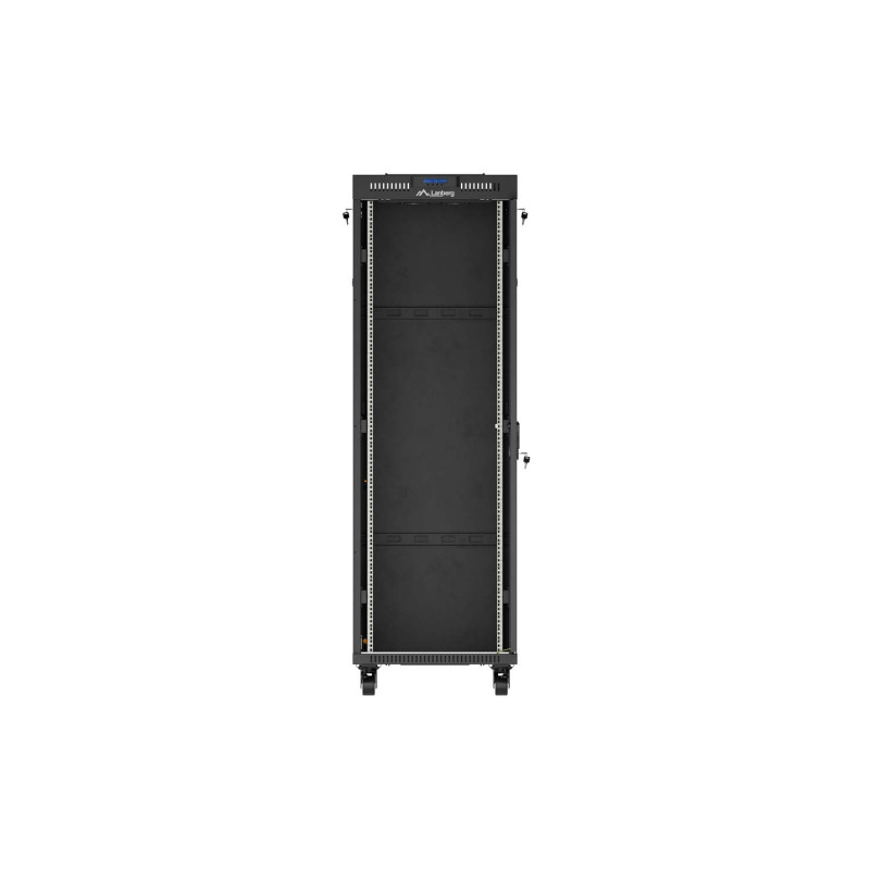 LANBERG 19'' VOĽNE STOJÚCA RACKOVÁ SKRIŇA 37U/600X800 (FLAT PACK) S PRESKLENÝMI DVERAMI LCD ČIERNA