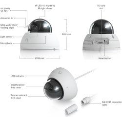 Ubiquiti UVC-AI-Dome-W - UniFi Protect Camera AI Dome white