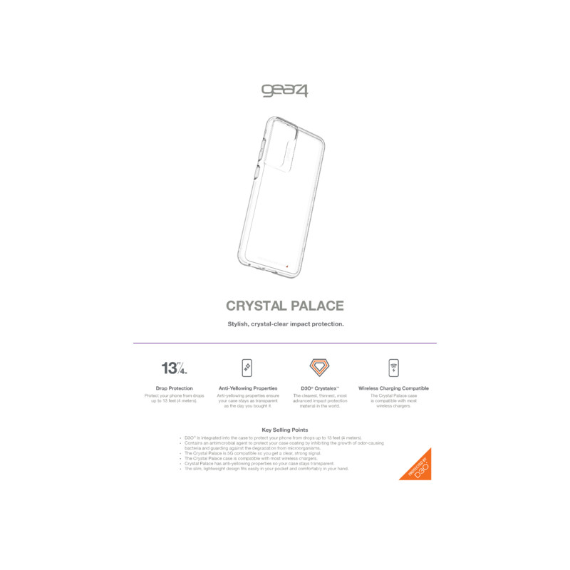 ZAGG GEAR4 D3O Crystal Palace kryt Samsung S21 FE prieh