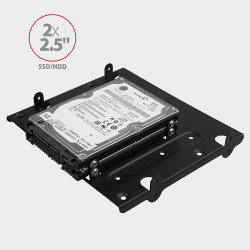 AXAGON RHD-435, kovový rámček pre 4x 2.5'' alebo 2x 2.5'' HDD/SSD a 1x 3.5'' HDD do 5.25'' pozície