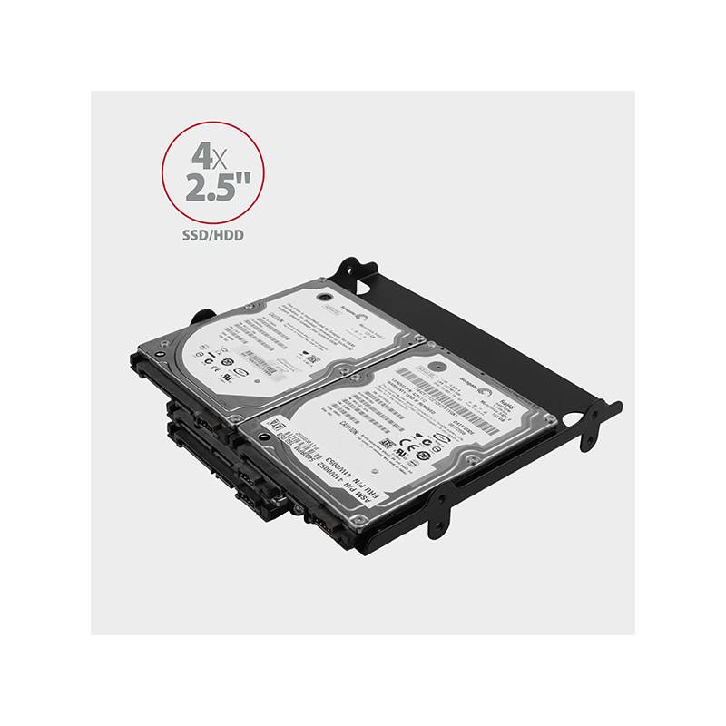 AXAGON RHD-435, kovový rámček pre 4x 2.5'' alebo 2x 2.5'' HDD/SSD a 1x 3.5'' HDD do 5.25'' pozície