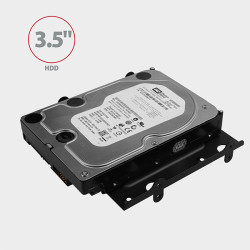 AXAGON RHD-435, kovový rámček pre 4x 2.5'' alebo 2x 2.5'' HDD/SSD a 1x 3.5'' HDD do 5.25'' pozície