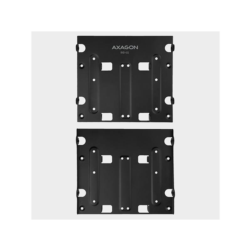 AXAGON RHD-435, kovový rámček pre 4x 2.5'' alebo 2x 2.5'' HDD/SSD a 1x 3.5'' HDD do 5.25'' pozície