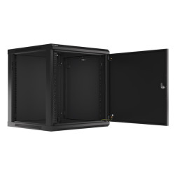 LANBERG RACKOVÁ SKRIŇA 19'' NÁSTENNÁ 12U/600X600 PRO VLASTNÚ MONTÁŽ S KOVOVÝMI DVERAMI ČIERNA