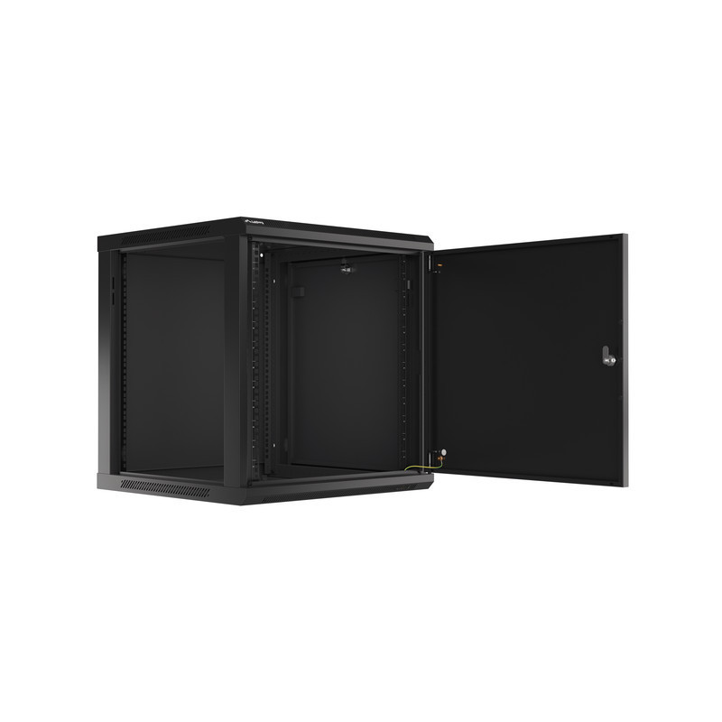 LANBERG RACKOVÁ SKRIŇA 19'' NÁSTENNÁ 12U/600X600 PRO VLASTNÚ MONTÁŽ S KOVOVÝMI DVERAMI ČIERNA