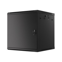 LANBERG RACKOVÁ SKRIŇA 19'' NÁSTENNÁ 12U/600X600 PRO VLASTNÚ MONTÁŽ S KOVOVÝMI DVERAMI ČIERNA