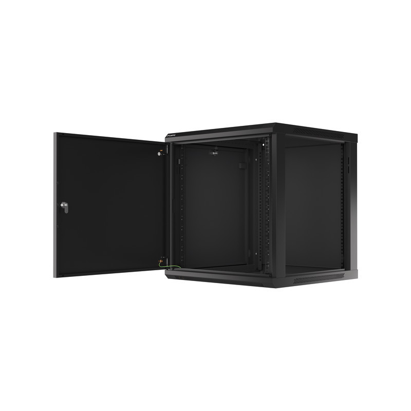 LANBERG RACKOVÁ SKRIŇA 19'' NÁSTENNÁ 12U/600X600 PRO VLASTNÚ MONTÁŽ S KOVOVÝMI DVERAMI ČIERNA