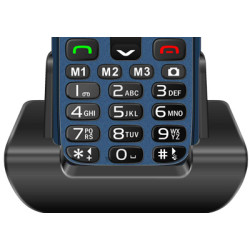 EVOLVEO EasyPhone XR, mobilný telefón pre seniorov s nabíjacím stojanom, modrá