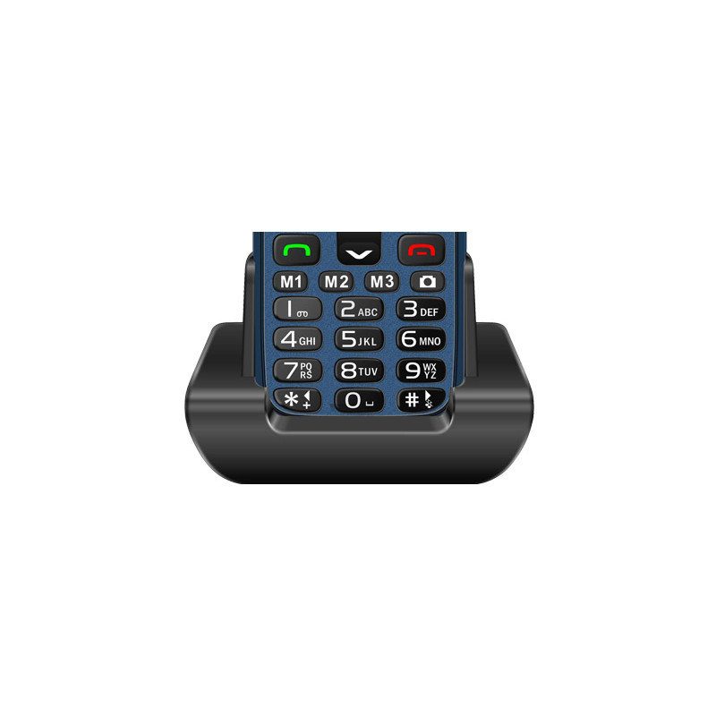 EVOLVEO EasyPhone XR, mobilný telefón pre seniorov s nabíjacím stojanom, modrá
