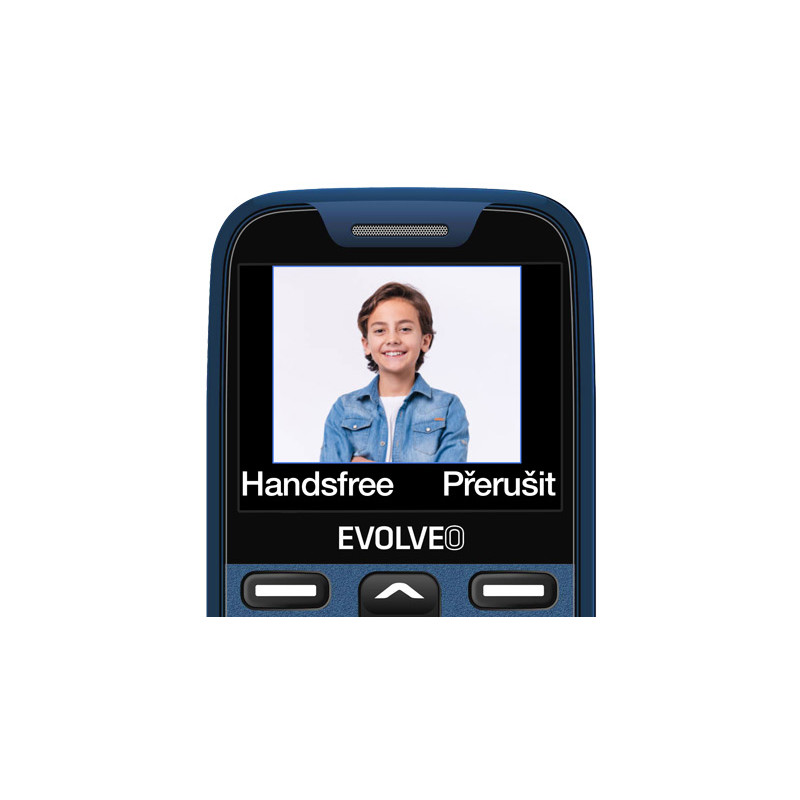 EVOLVEO EasyPhone XR, mobilný telefón pre seniorov s nabíjacím stojanom, modrá