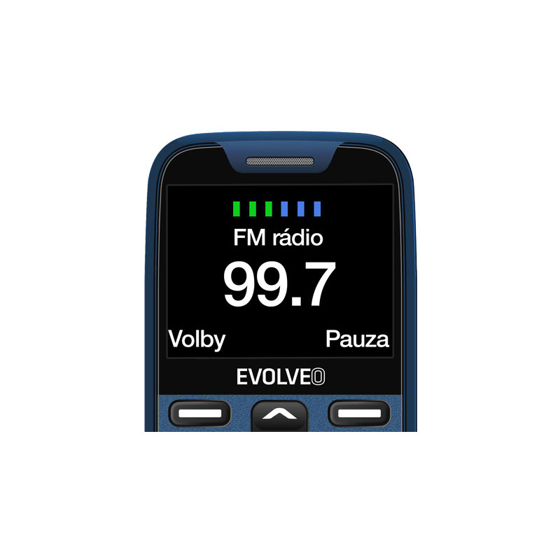 EVOLVEO EasyPhone XR, mobilný telefón pre seniorov s nabíjacím stojanom, modrá