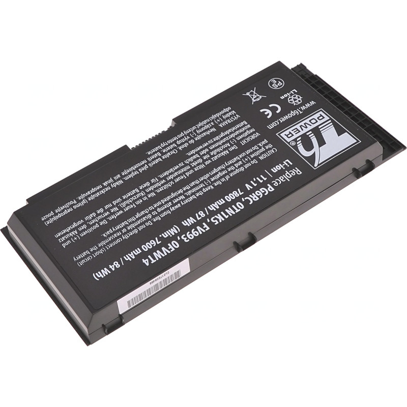Batérie T6 Power pre Dell Precision M6700, M6800, M4800, 7800mAh, 87Wh, 9cell