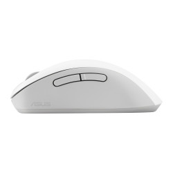 ASUS Wireless Mouse MD102/Kancelárska/Optická/Pre pravákov/1 600 DPI/USB+BT/Biela