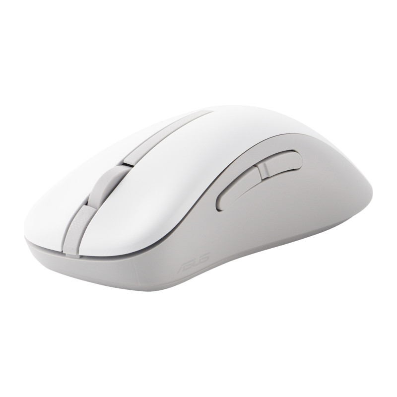 ASUS Wireless Mouse MD102/Kancelárska/Optická/Pre pravákov/1 600 DPI/USB+BT/Biela