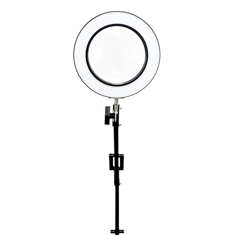 FELLOWES - Platinet PDLD11 stolná LED lampa Magnify 10W stmievateľná s lupou, čierna