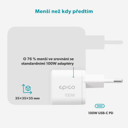 Epico Micro AVS GaN 100W dynamický adaptér EA100b