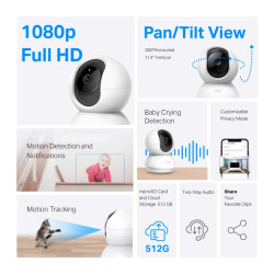 TP-LINK - Tapo C200C Pan/Tilt Home Security Wi-Fi Camera