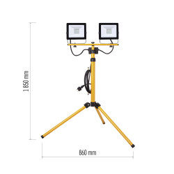 EMOS - LED REFLEKTOR HOBBY SLIM 2× 30W 4800LM + TROJNOŽKA