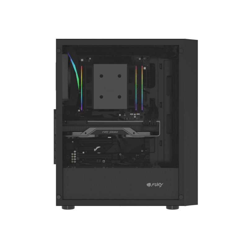 GENESIS - PC skriňa Fury SHOBO SH8, Midi Tower, Čierna
