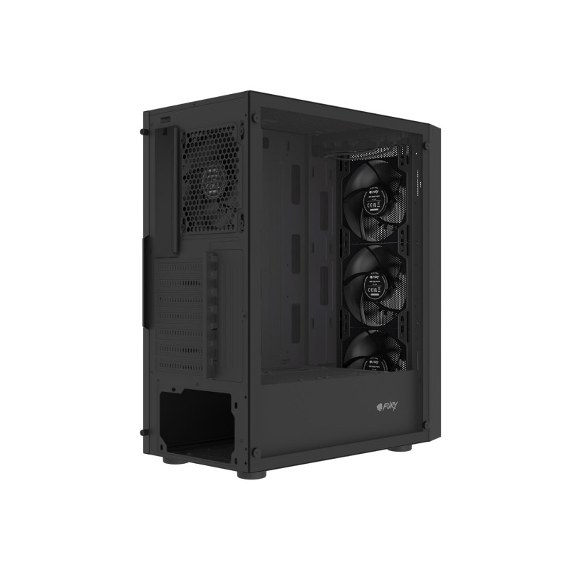 GENESIS - PC skriňa Fury SHOBO SH8, Midi Tower, Čierna