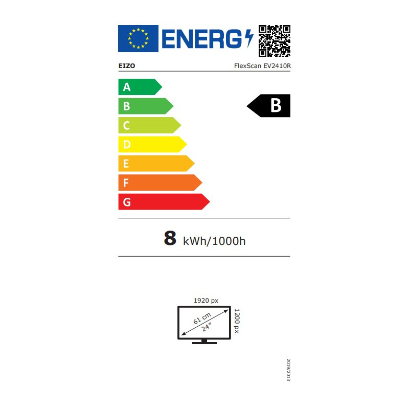 24'' LED EIZO EV2410R-IPS, WUXGA, DVI, 10bit