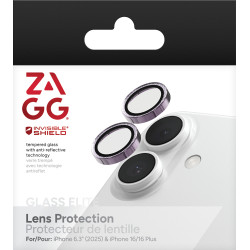 ZAGG Ochranná šošovka Premium pre Apple 17/16/16+ - fialová trblietka